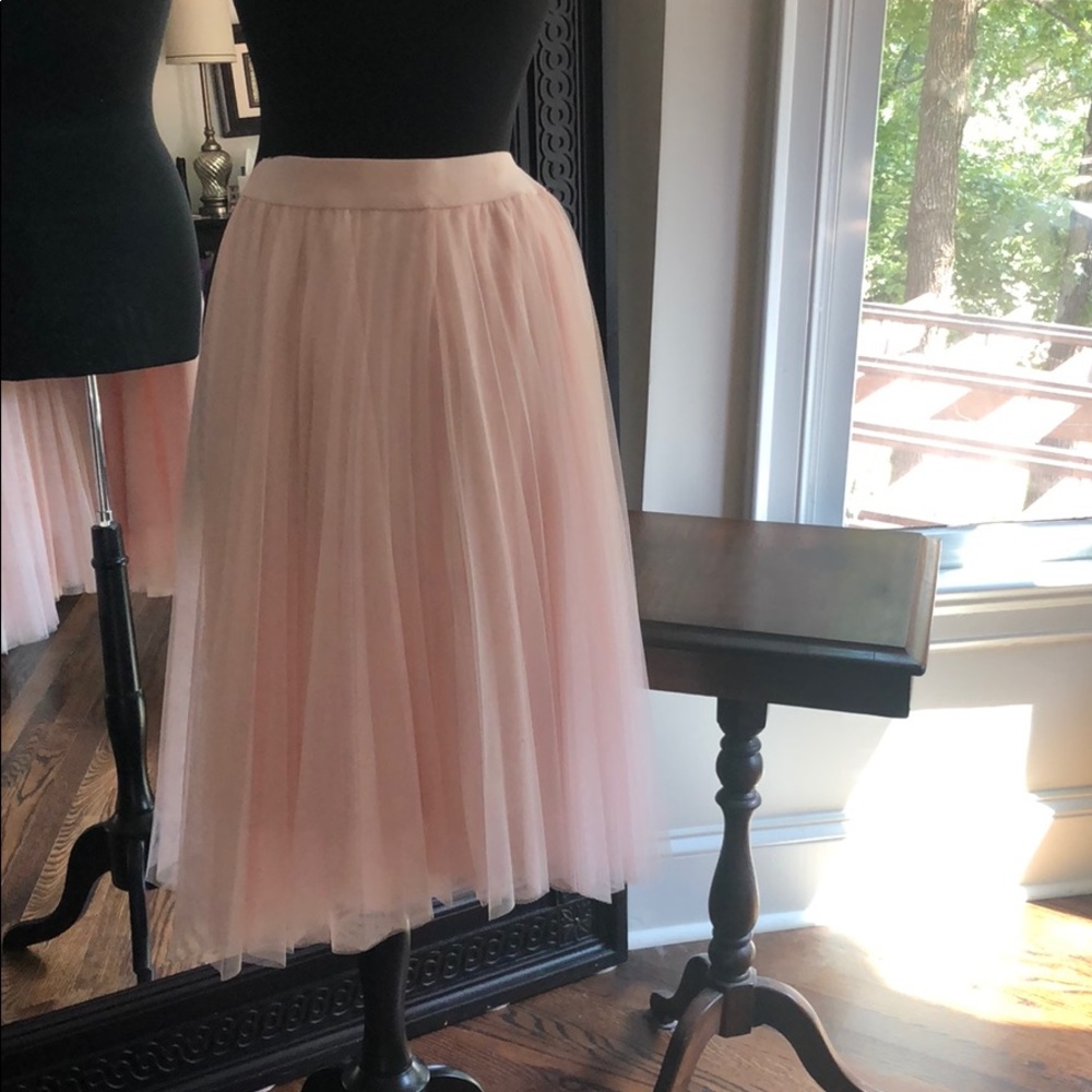 Pink Pleated Skirt